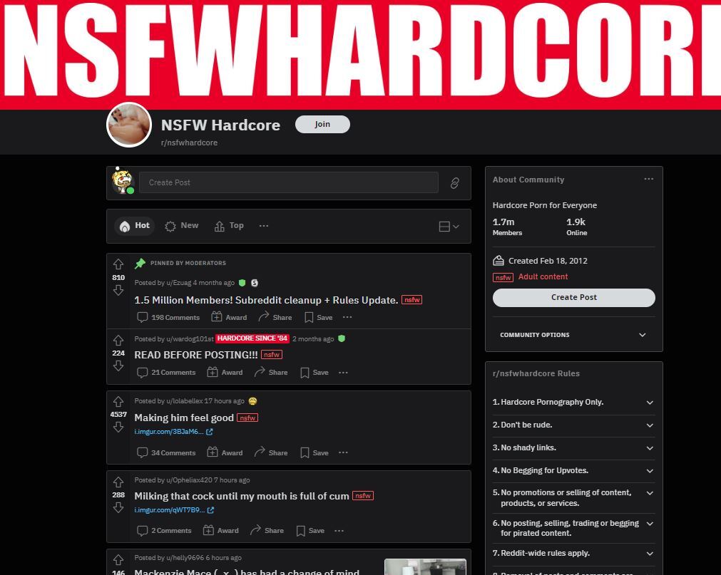 R/nsfwhardcore