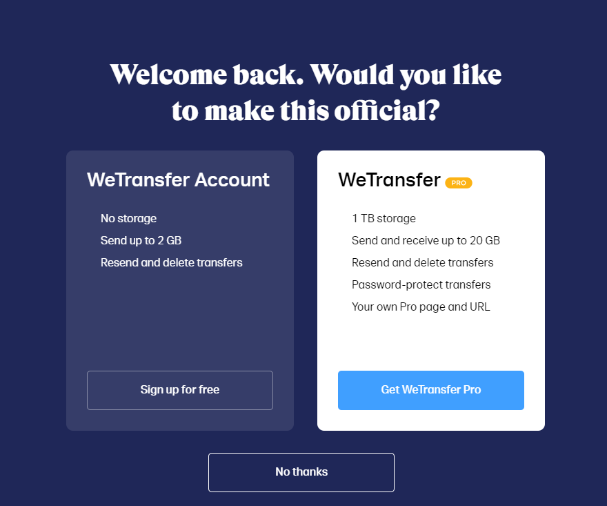 wetransfer review cnet