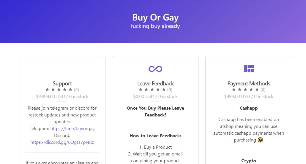 Buy Or Gay