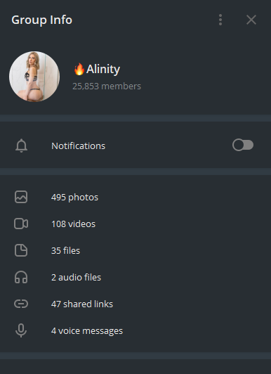 Alinity Telegram